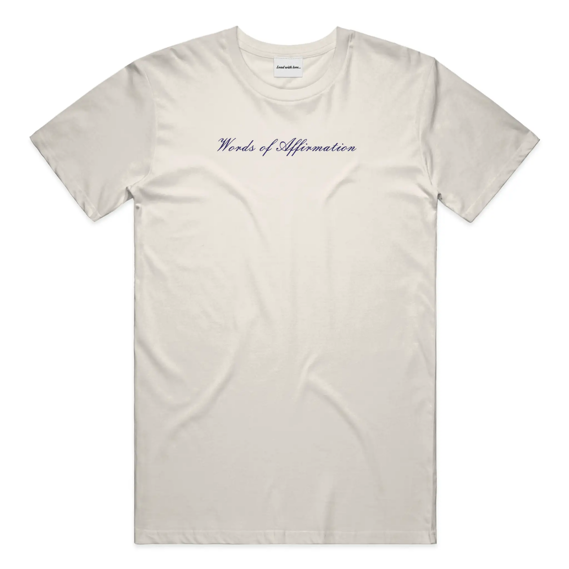 "Words of Affirmation" Embroidered Tee