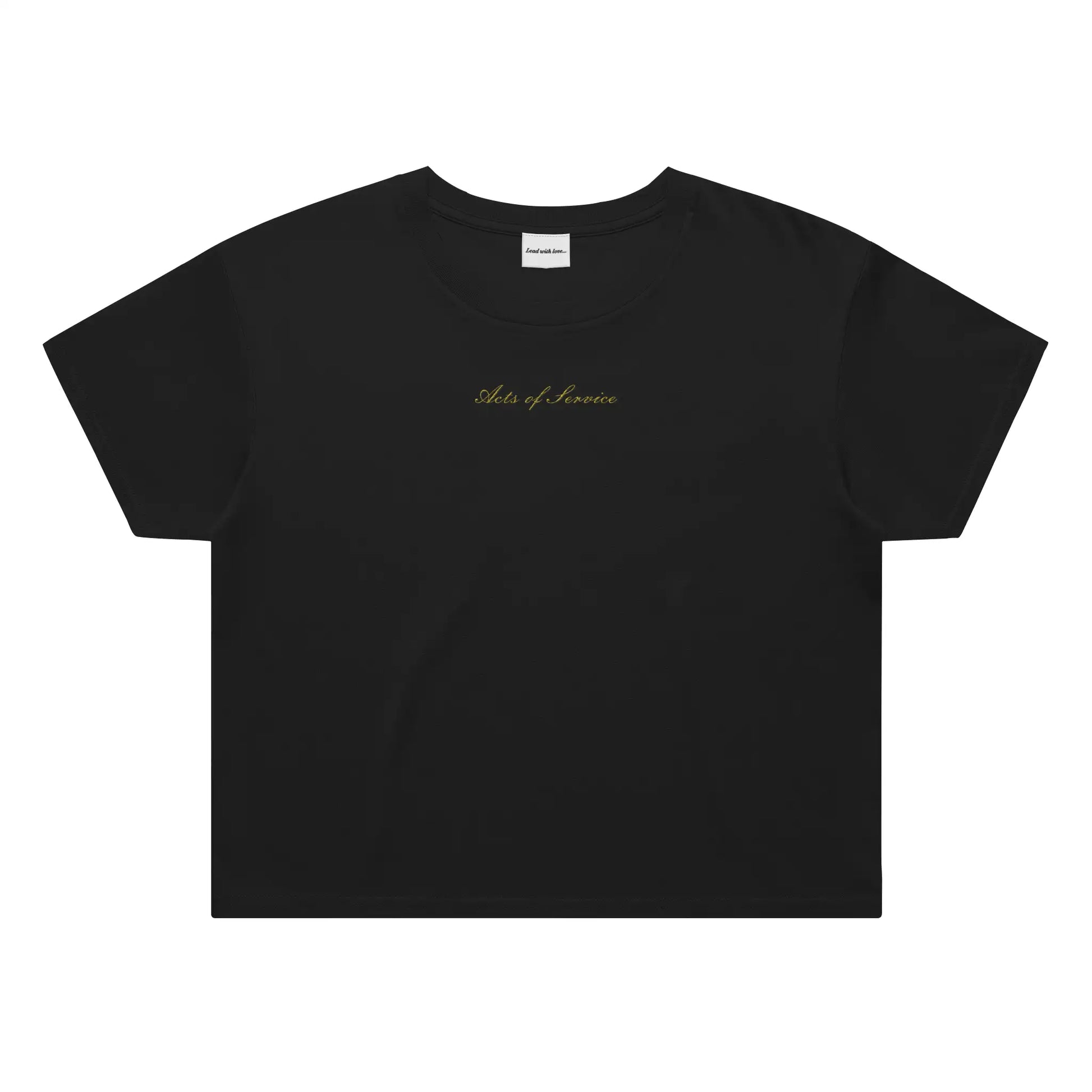"Acts of Service" – Classic Crop Embroidered Tee