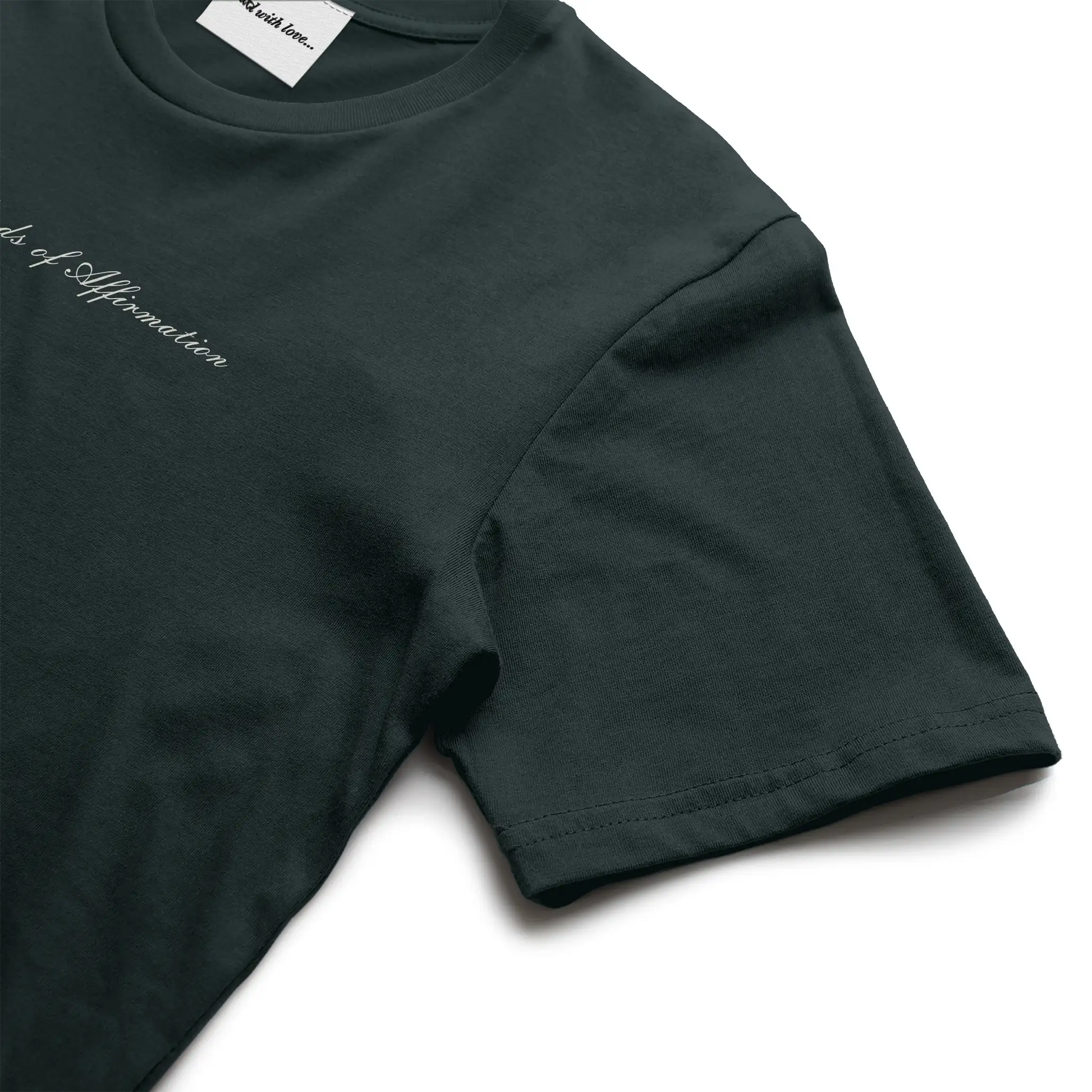 "Words of Affirmation" Embroidered Tee