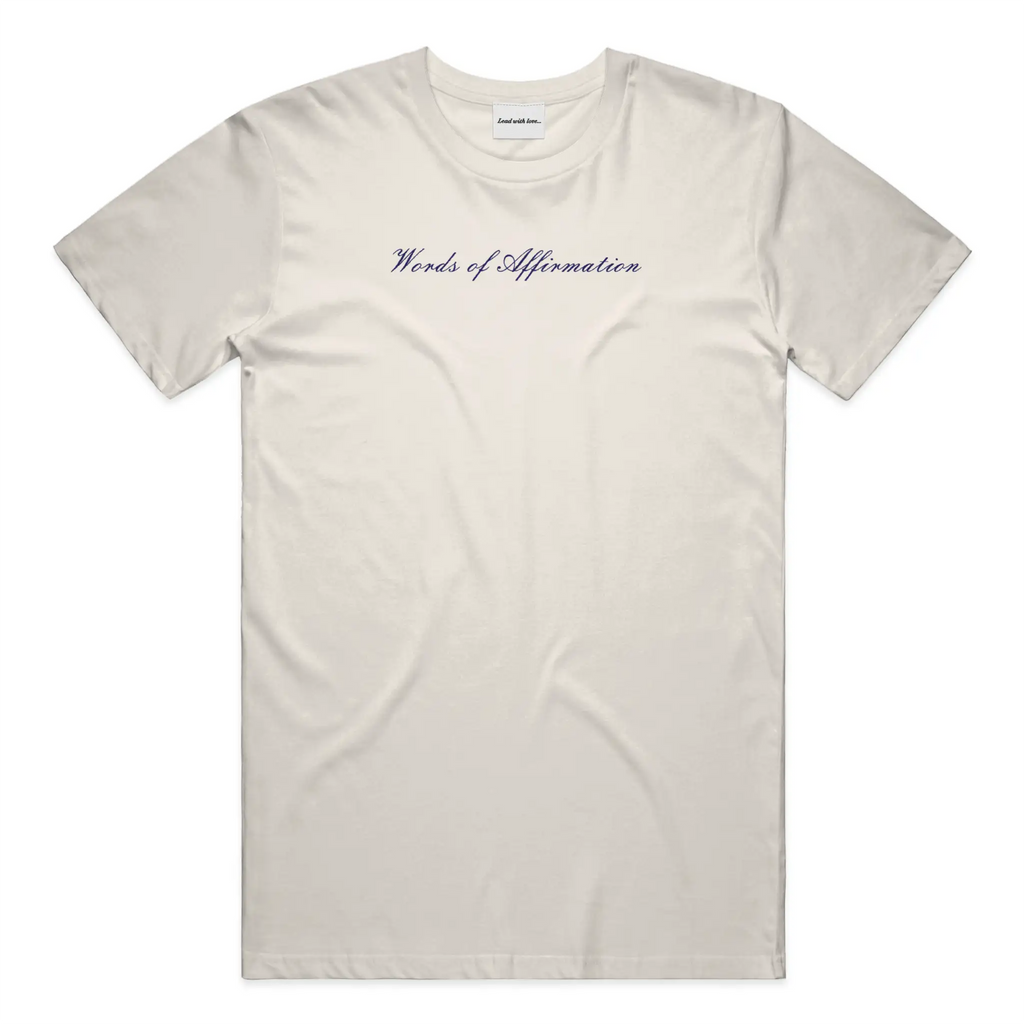 "Words of Affirmation" Embroidered Tee