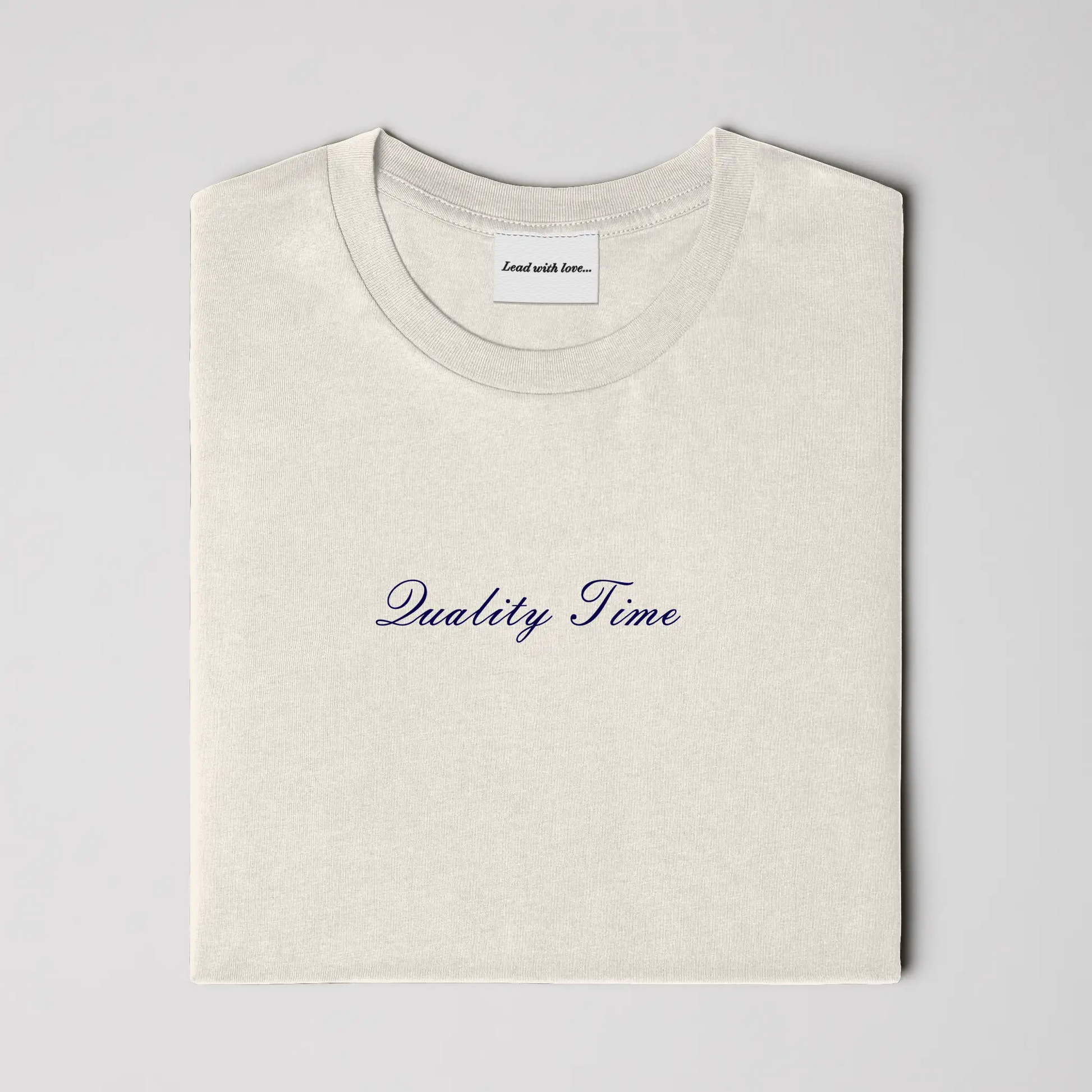 Quality Time – Embroidered Tee