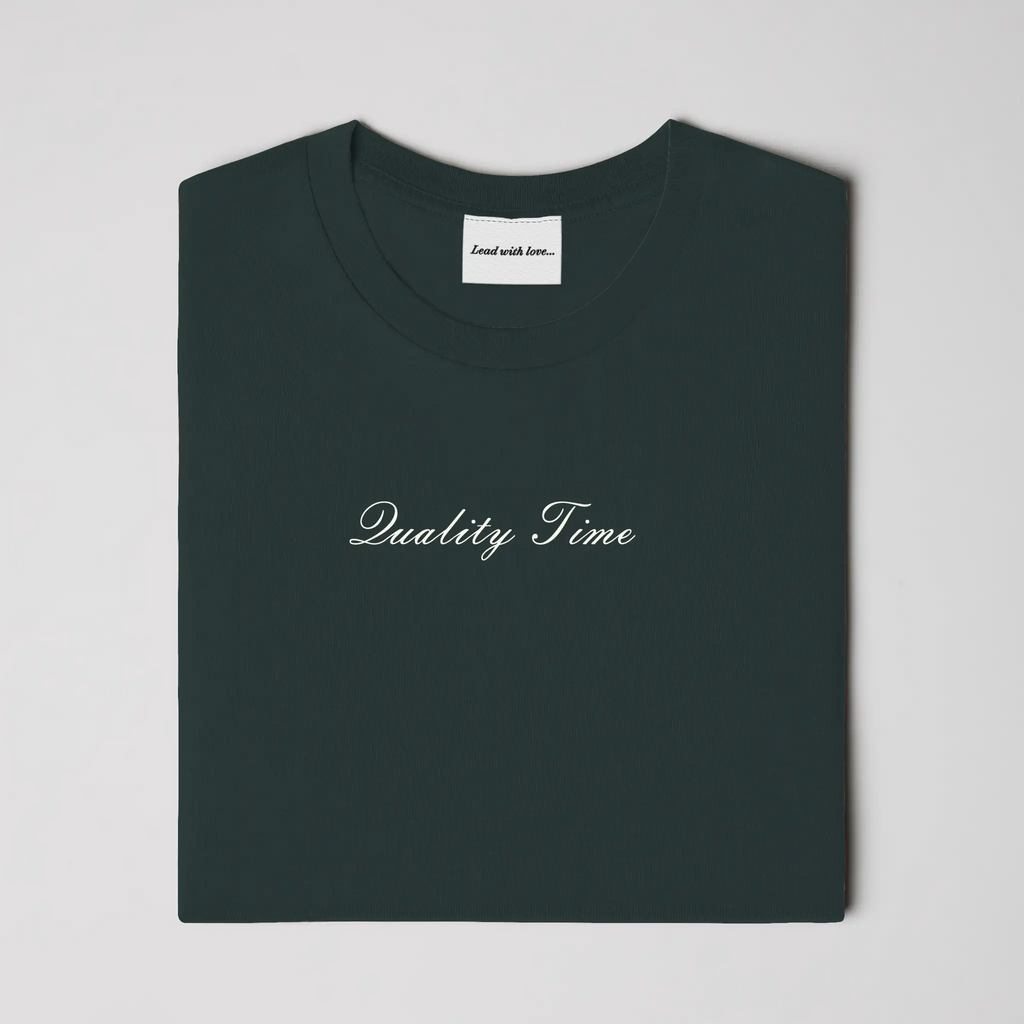 "Quality Time" – Embroidered Tee