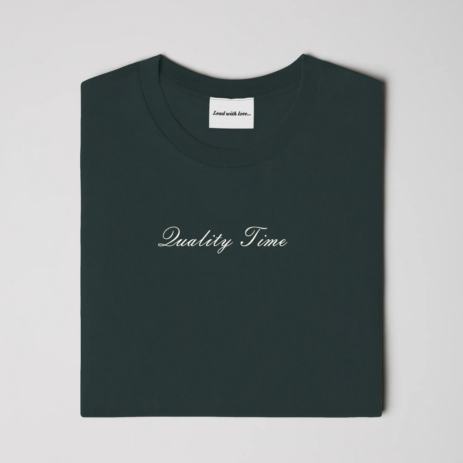 "Quality Time" – Embroidered Tee