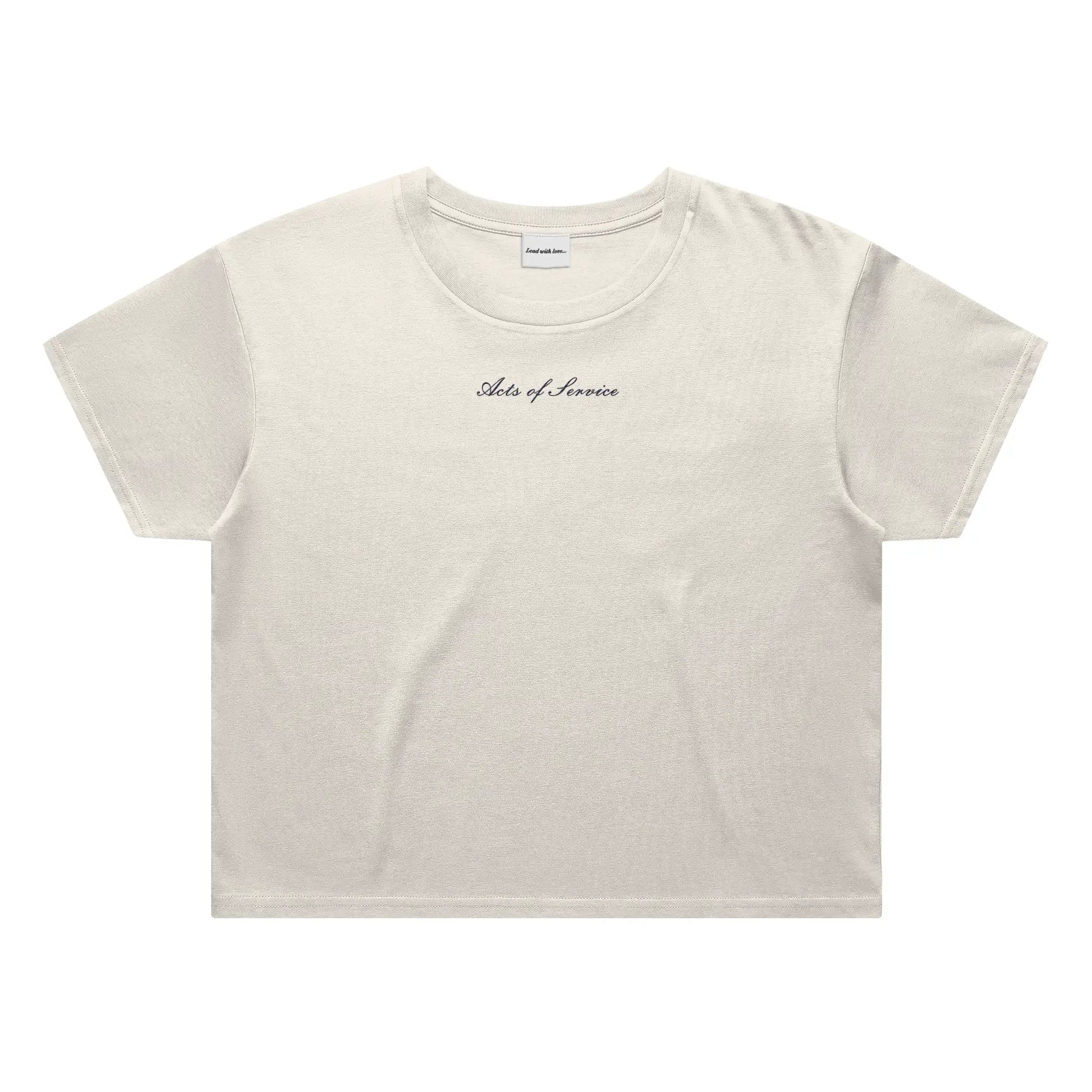 &amp;quot;Acts of Service&amp;quot; – Classic Crop Embroidered Tee