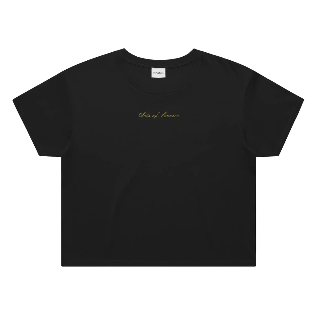 &amp;quot;Acts of Service&amp;quot; – Classic Crop Embroidered Tee