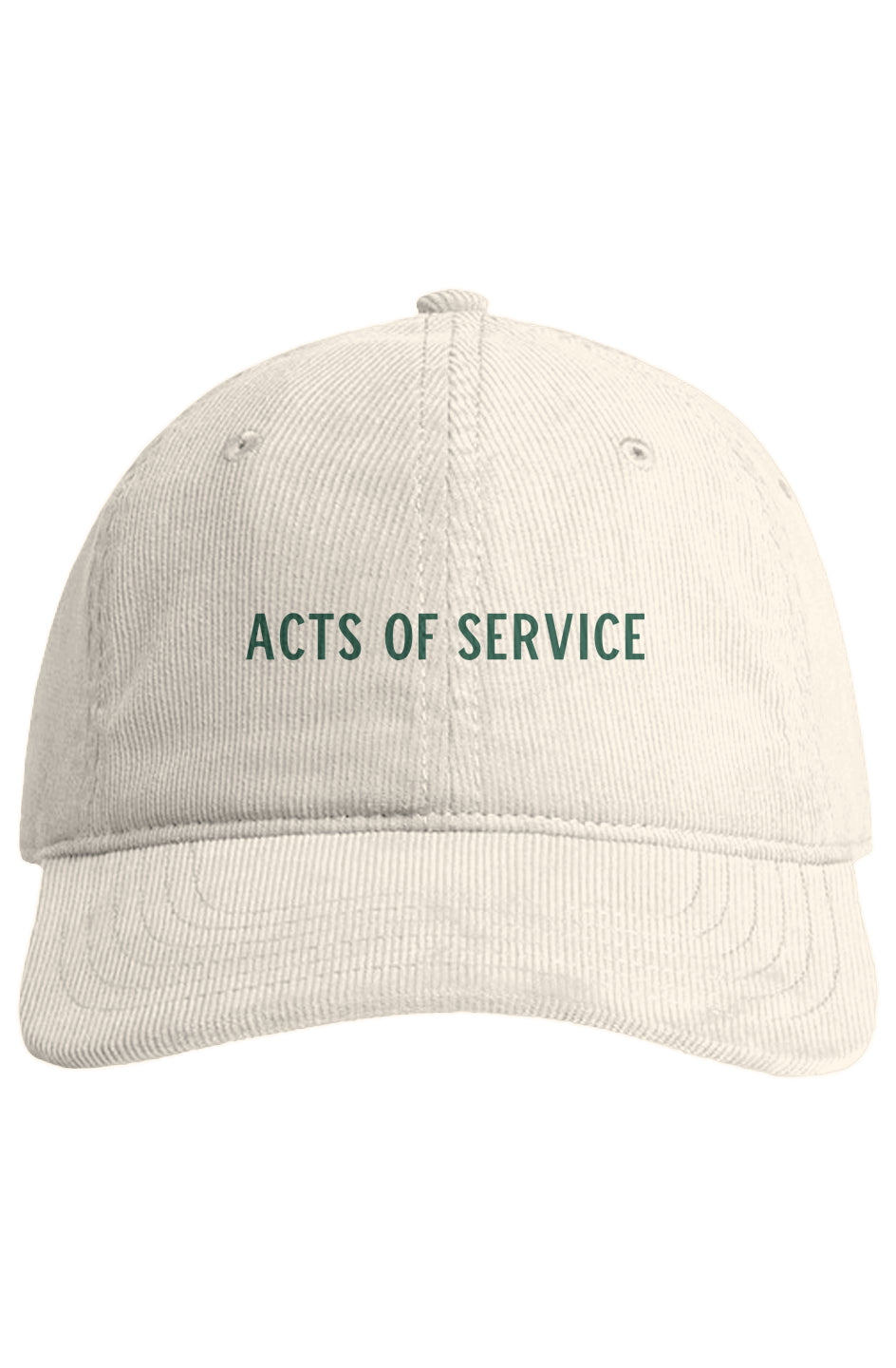 "Acts of Service" – Embroidered Cord Cap