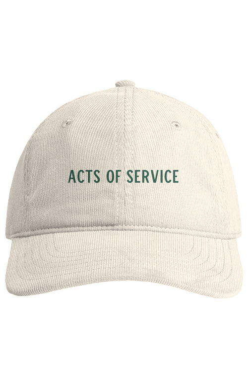 "Acts of Service" – Embroidered Cord Cap