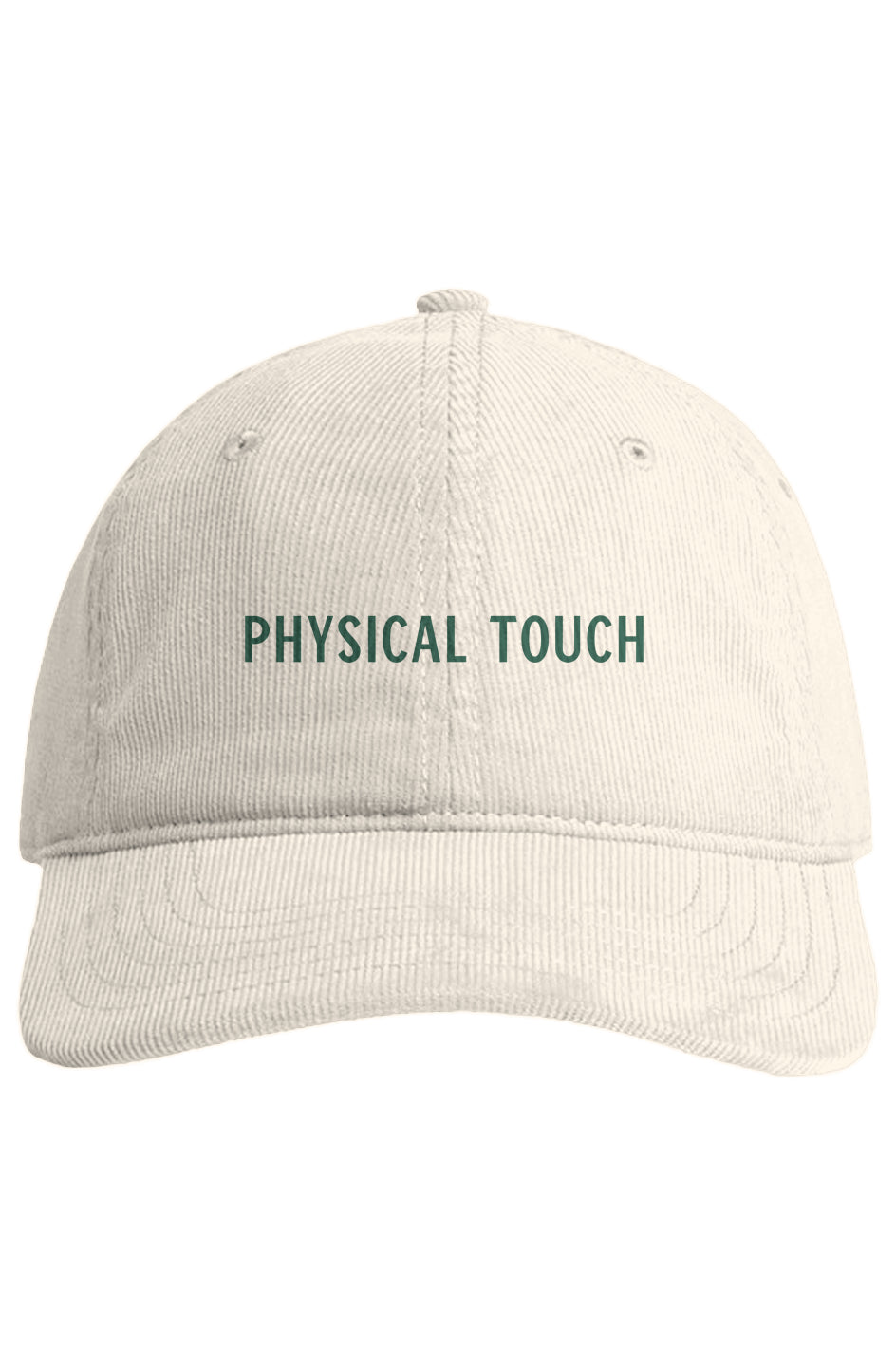 "Physical Touch" – Embroidered Cord Cap