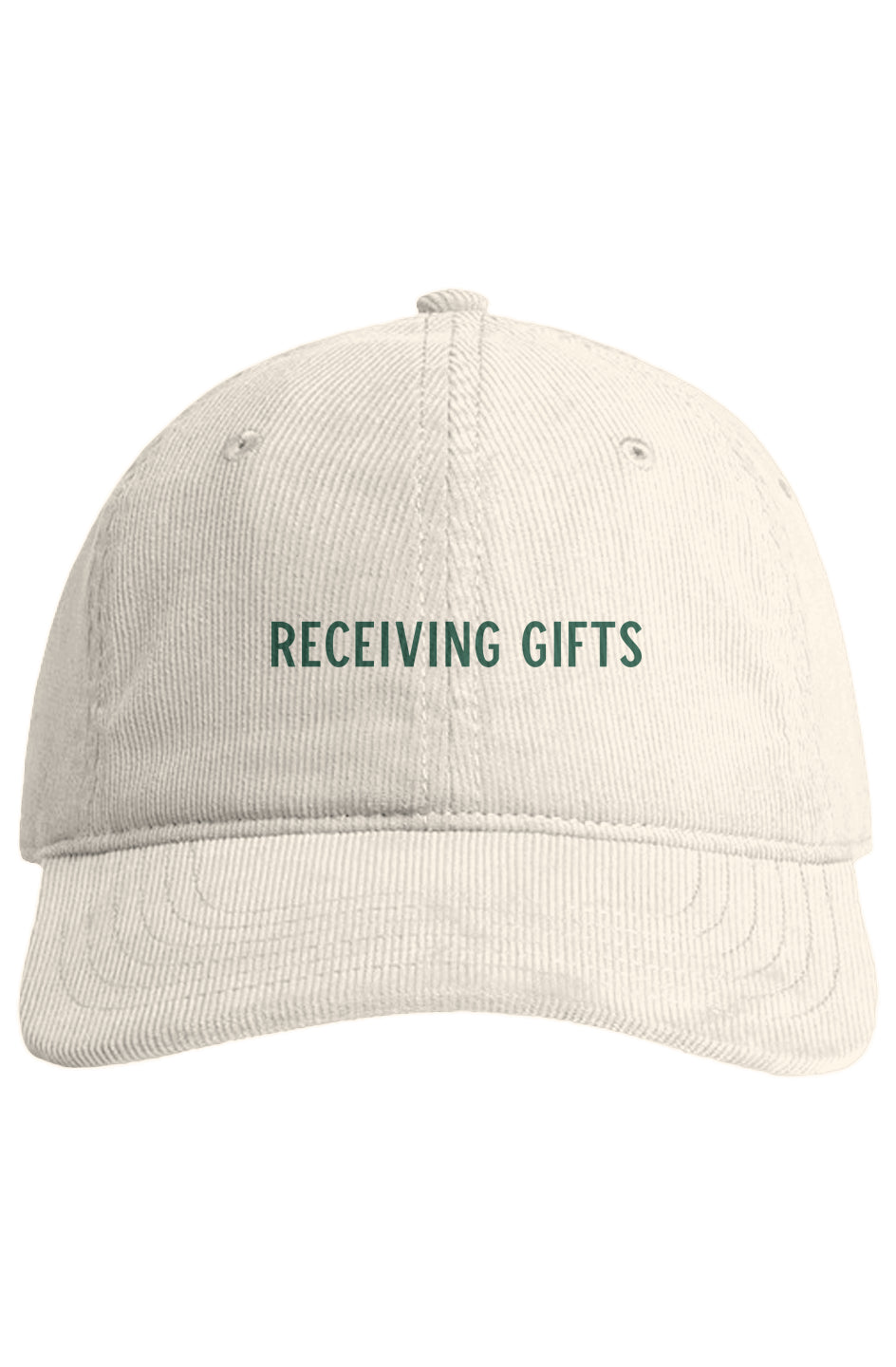 "Receiving Gifts" – Embroidered Cord Cap