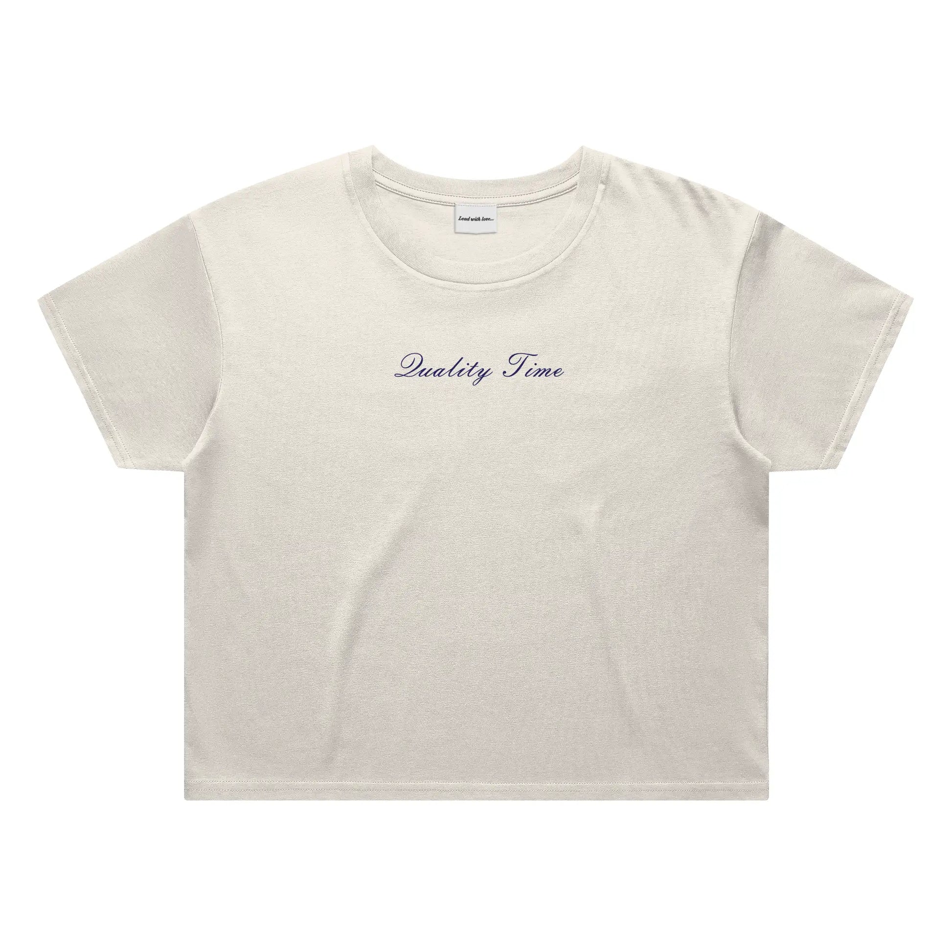 &amp;quot;Quality Time&amp;quot; – Classic Crop Tee