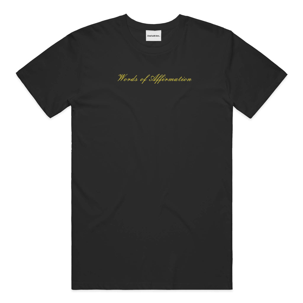 "Words of Affirmation" Embroidered Tee