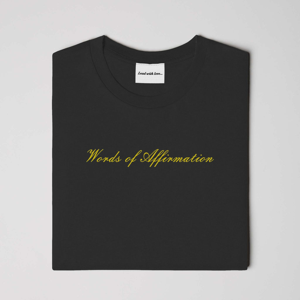 "Words of Affirmation" Embroidered Tee
